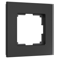 W0013108/ Электроустановочные изделия - Рамка на 1 пост Senso (черный, стекло soft-touch)