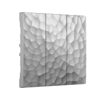 W1239006/ Электроустановочные изделия - Набор клавиш для выключателя трехклавишного (серебряный)