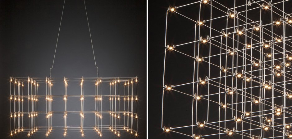 Люстра Quasar Cosmos Square LED pendant light 120/60/60 (ImperiumLoft, 144369-22) - Amppa.ru