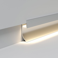 Алюминиевый профиль для плинтуса под светодиодную ленту LL-2-ALP021 (Elektrostandard, Алюминиевый профиль для плинтуса под светодиодную ленту)