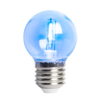 Лампа светодиодная Feron LB-383 Шарик прозрачный E27 2W синий