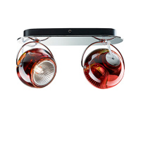 Настенный/Потолочный светильник Beluga, Красный/Хром (Fabbian, D57G2303)